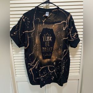Halloween reverse tie dye t-shirt